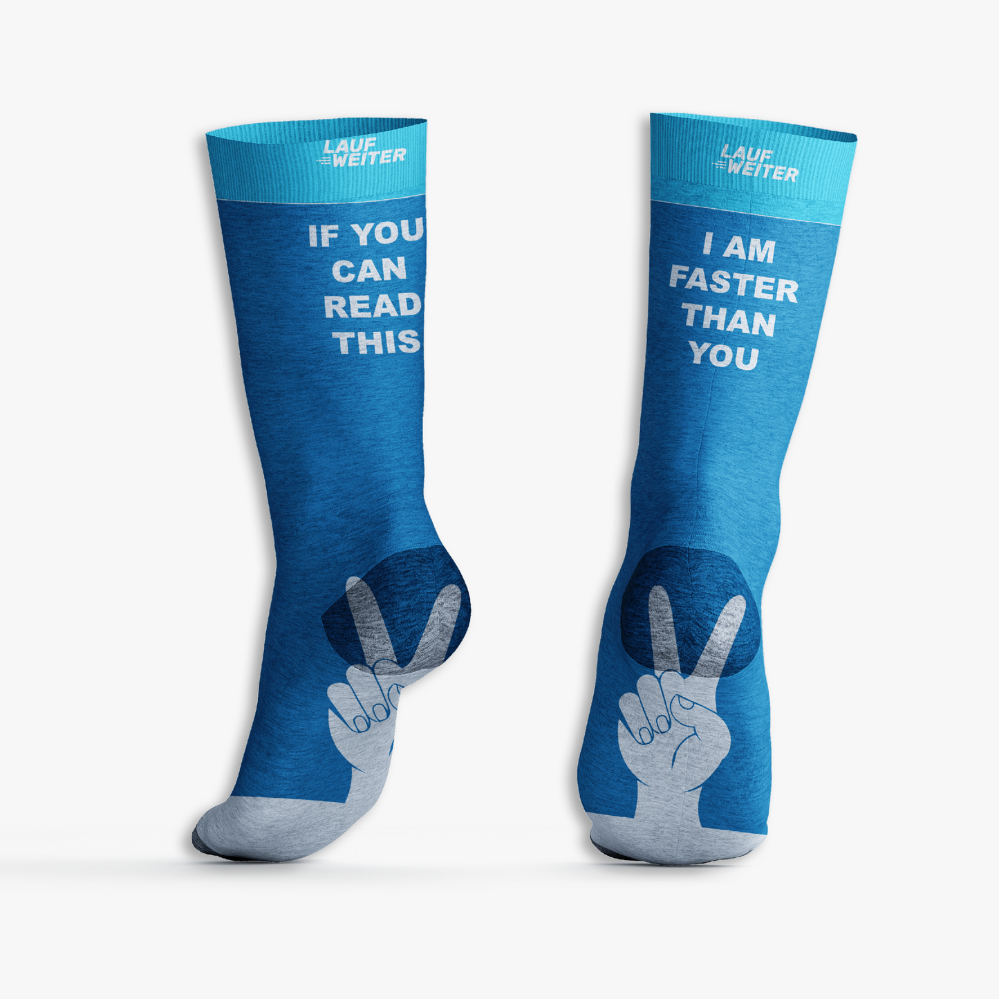 Socken "Faster than you"